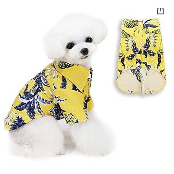 Dog Hawaiian Shirt for Small Dogs, Breat - Picture 1 of 7